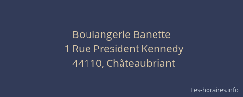 Boulangerie Banette