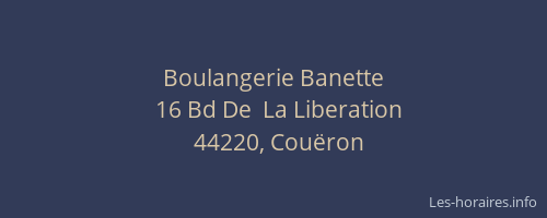 Boulangerie Banette