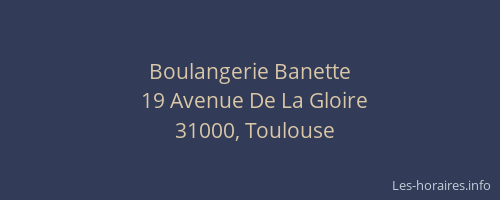 Boulangerie Banette