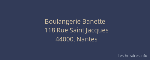 Boulangerie Banette