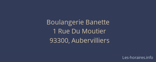 Boulangerie Banette