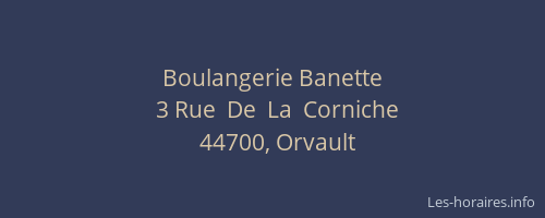 Boulangerie Banette