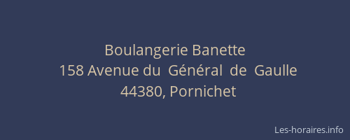 Boulangerie Banette