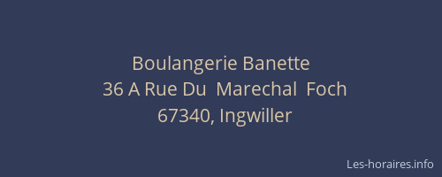 Boulangerie Banette