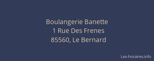 Boulangerie Banette