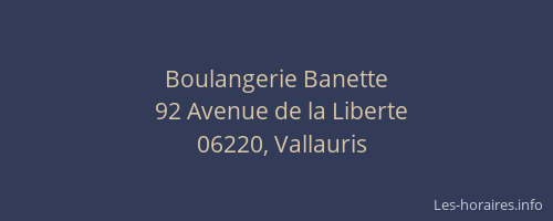 Boulangerie Banette