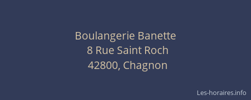 Boulangerie Banette