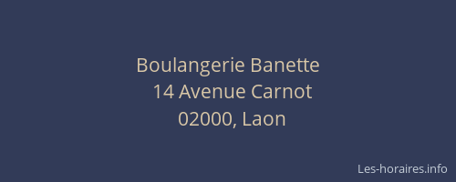 Boulangerie Banette
