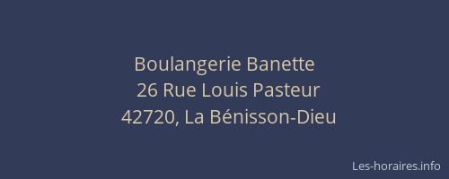 Boulangerie Banette