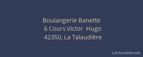 Boulangerie Banette