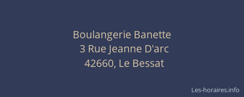 Boulangerie Banette