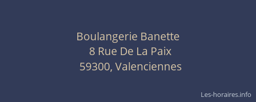 Boulangerie Banette