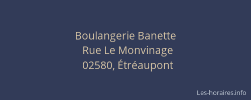 Boulangerie Banette
