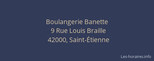 Boulangerie Banette
