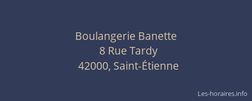 Boulangerie Banette