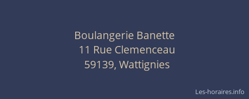 Boulangerie Banette