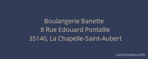 Boulangerie Banette