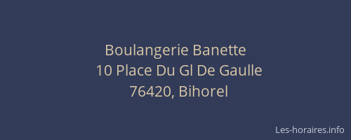 Boulangerie Banette