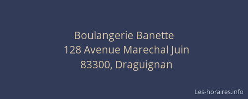Boulangerie Banette