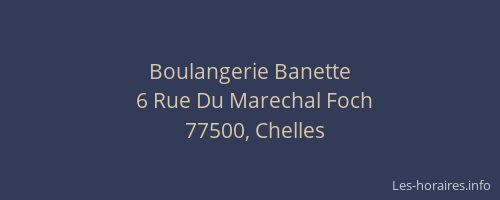 Boulangerie Banette