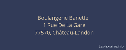 Boulangerie Banette