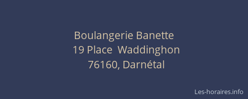 Boulangerie Banette