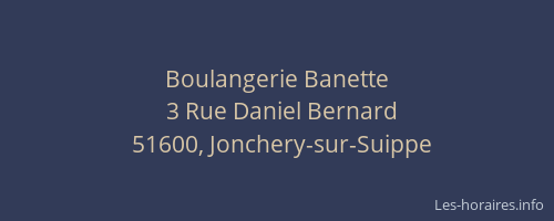 Boulangerie Banette
