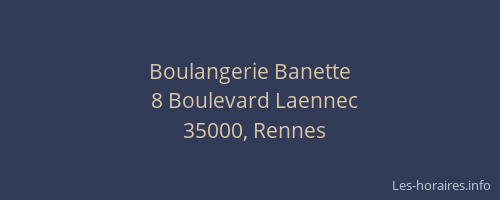 Boulangerie Banette