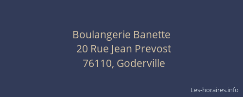 Boulangerie Banette
