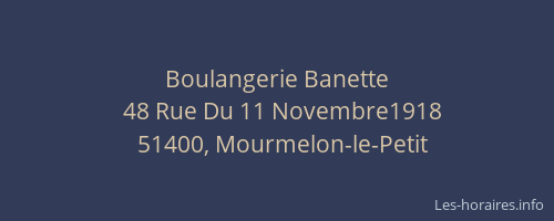 Boulangerie Banette