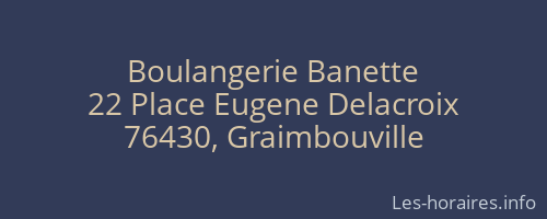 Boulangerie Banette