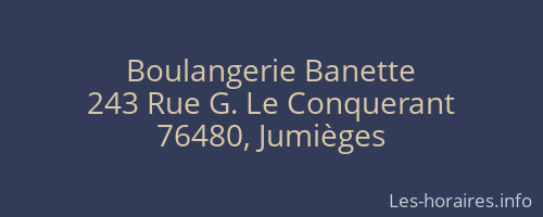 Boulangerie Banette