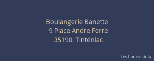 Boulangerie Banette