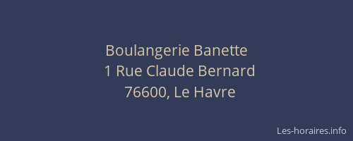 Boulangerie Banette