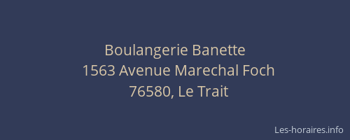 Boulangerie Banette