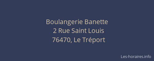 Boulangerie Banette