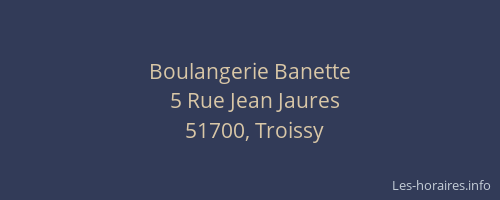 Boulangerie Banette
