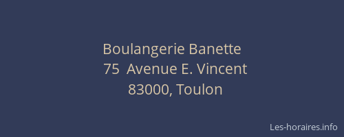 Boulangerie Banette