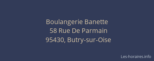 Boulangerie Banette