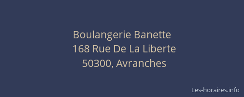 Boulangerie Banette