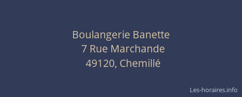 Boulangerie Banette