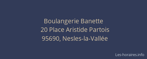 Boulangerie Banette