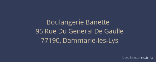 Boulangerie Banette