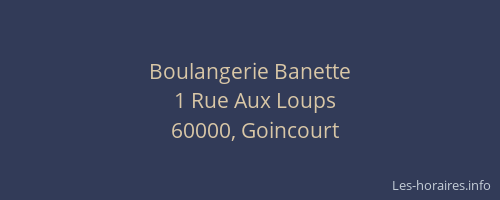 Boulangerie Banette