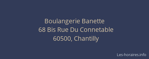 Boulangerie Banette