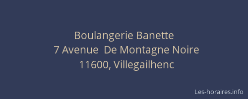Boulangerie Banette