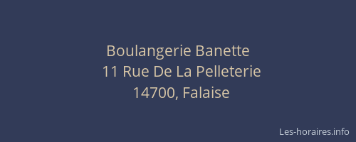 Boulangerie Banette