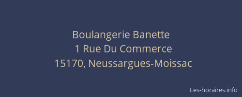 Boulangerie Banette