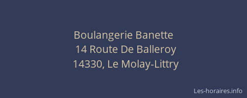 Boulangerie Banette
