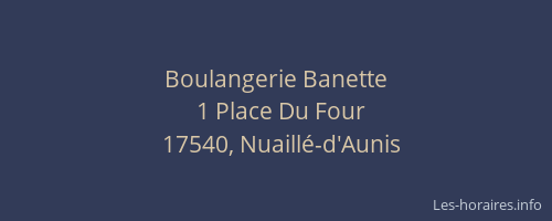 Boulangerie Banette
